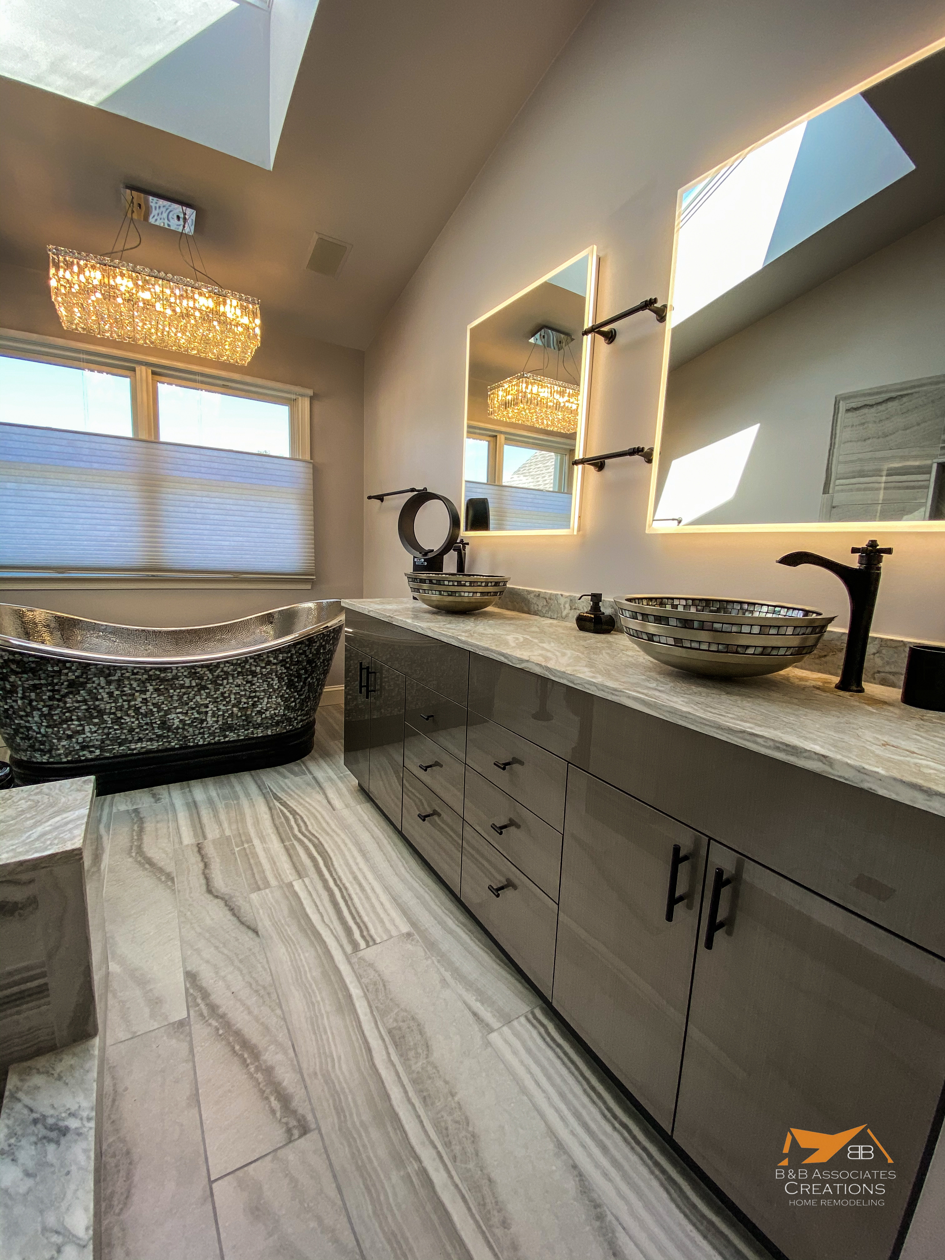 Contemporary bathroom remodel in Gladwyne by B&B Associates Creations — photo 6